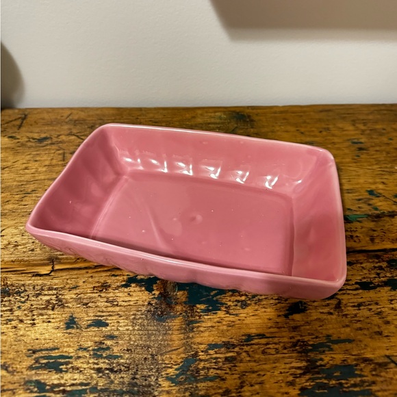 Pink Rectangular Ceramic Dish - Picture 2 of 7